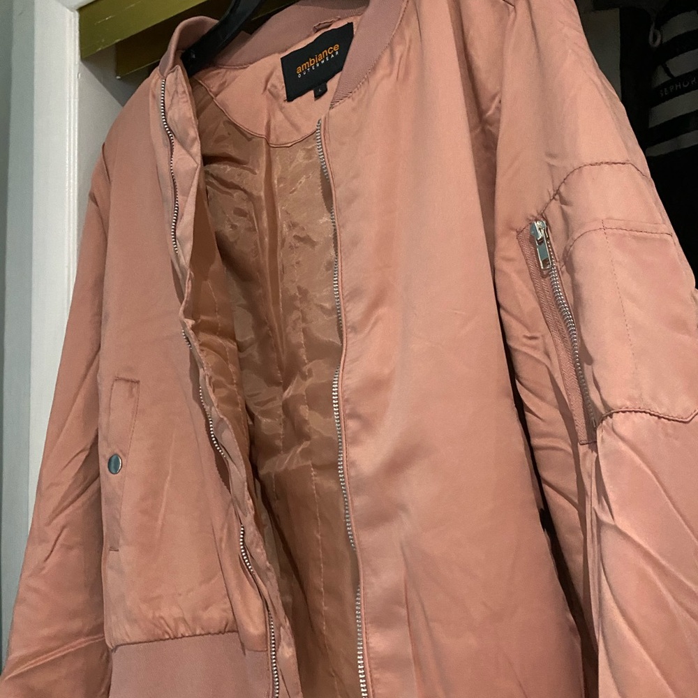 New never worn pink bomber